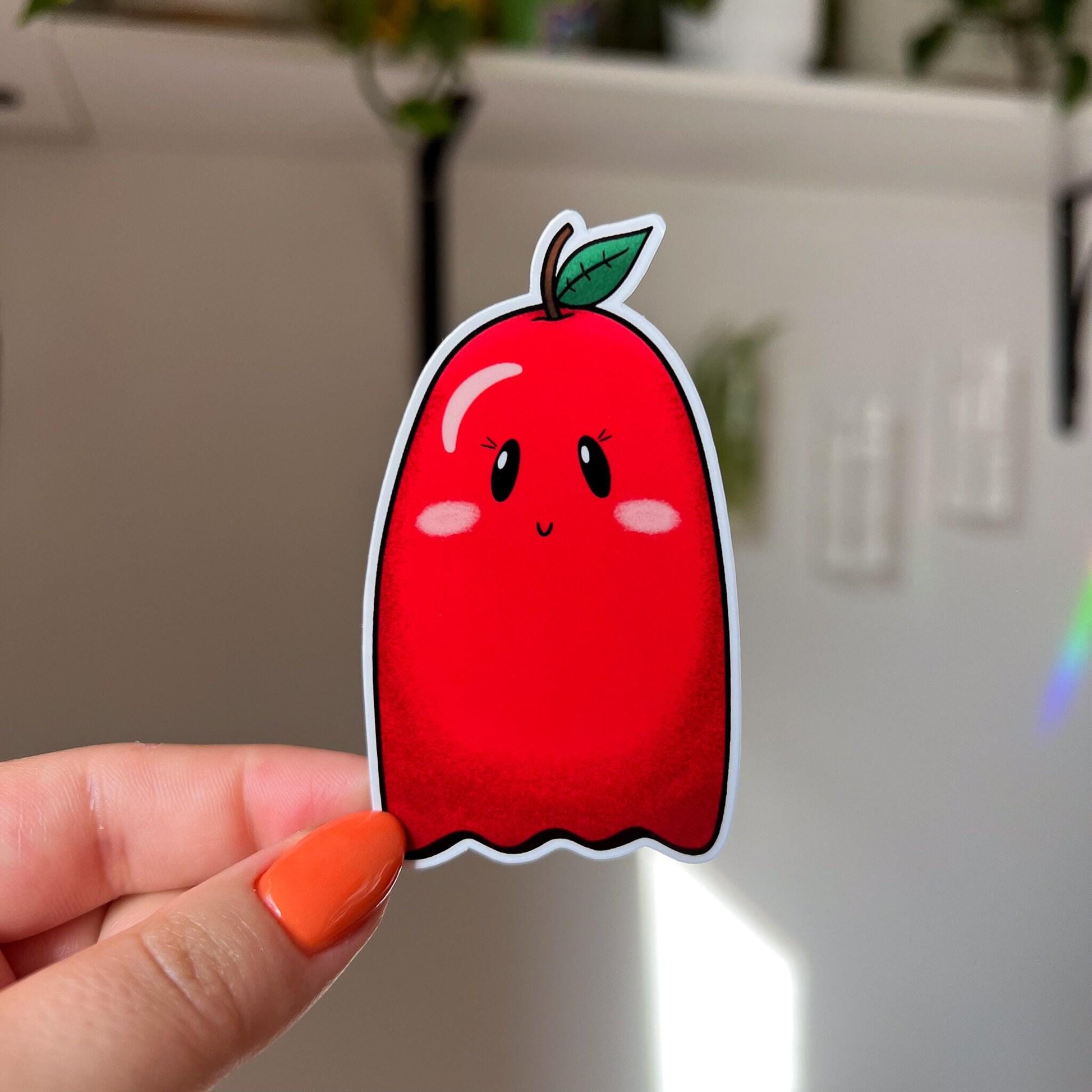 Apple Ghost Sticker