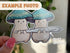 Image shows two mushroom characters with dust specks as their flaw.
